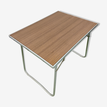 Table pliante camping rétro vintage bois