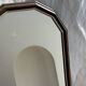 Small rounded mirror, wooden frame, gold frame H49.5