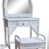 Rattan dressing table