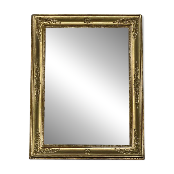 Miroir ancien , cadre doré, circa 1830