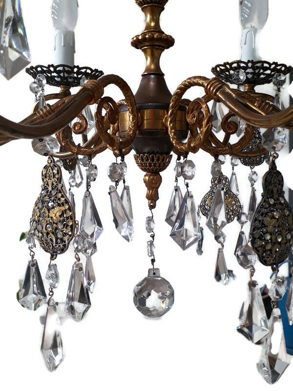 Pair of vintage italian chandeliers
