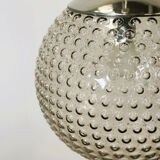 Rare designer glass Space Age pendant lamp by Rolf Krüger for Staff, Germany, 1970s