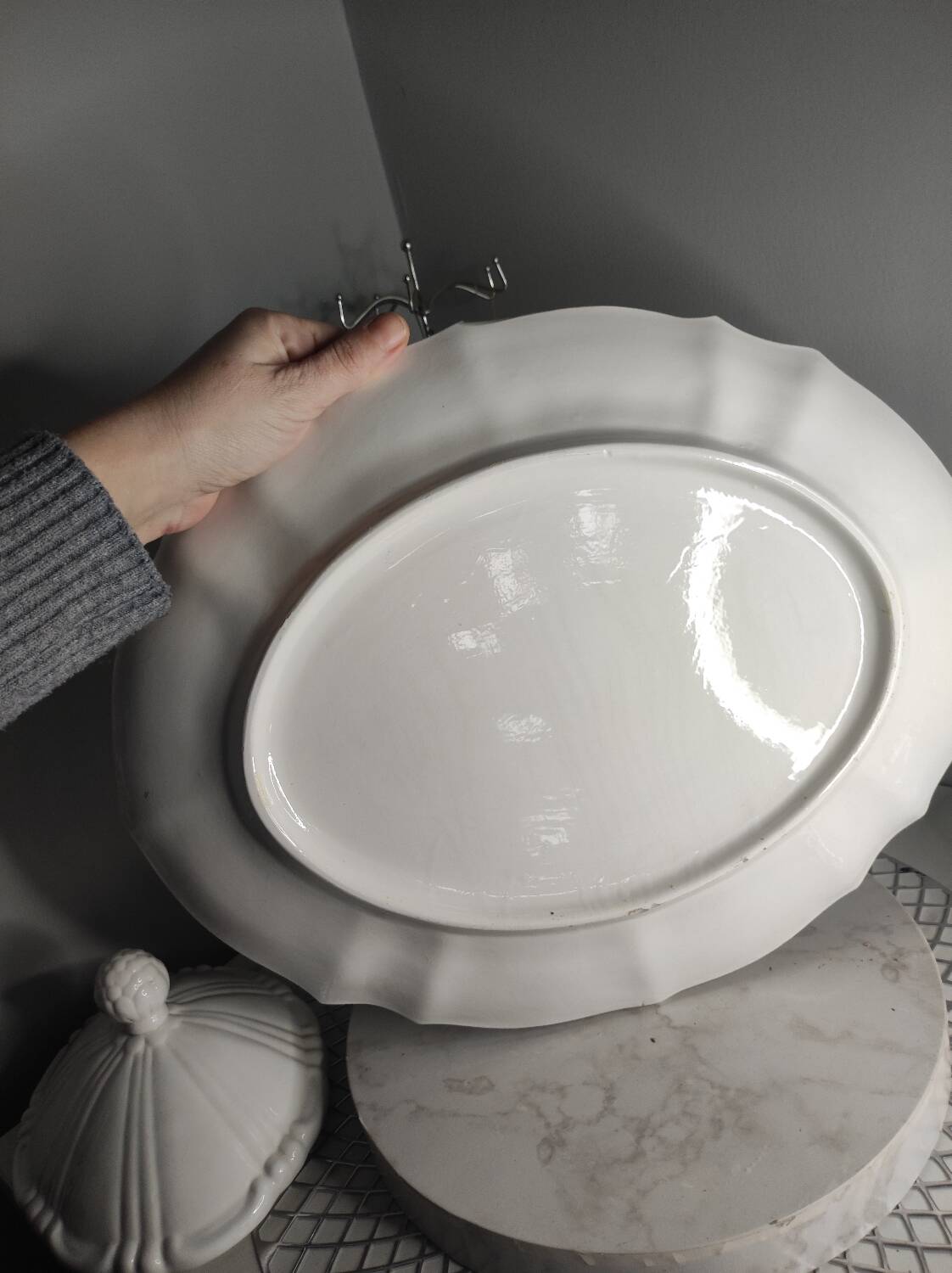 White porcelain soup tureen