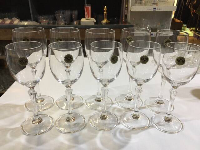 Royal Crystal Rock (Rcr) :10 verres , 5 grands et 5 plus petits