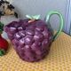 Pichet barbotine raisin