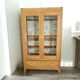 Parisian display cabinet in solid oak