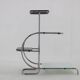 1930s Bauhaus Flower Stand with Glass, Czechoslovakia