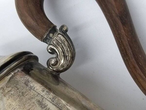 Théiere en argent 800 orfèvrerie italienne 1ère moitié du 20eme siècle