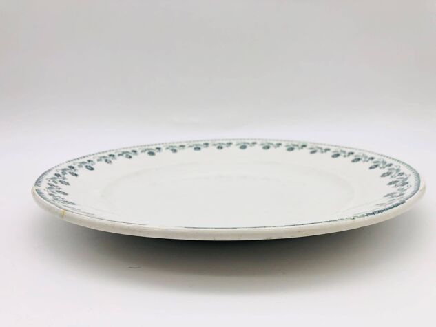 Plat de service rond, Moulin des Loups, modèle Georgette