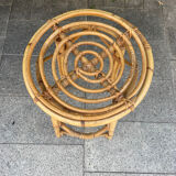 Pair of rattan stools
