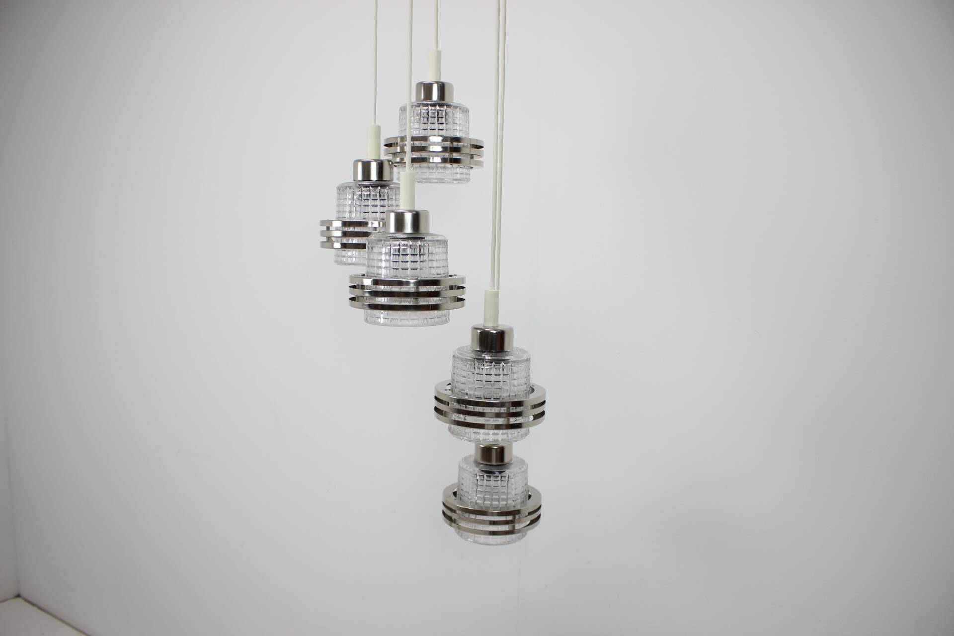 1960s Waterfall Candlestick, Czechoslovakia