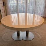 Ligne Roset white lacquered table