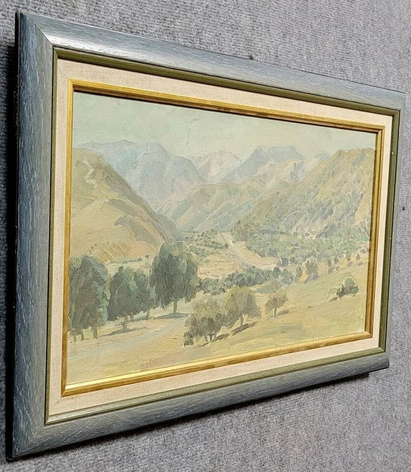 Russian School of the 20th century: large oil on canvas signed and dated