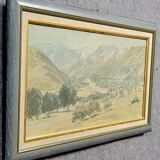 Russian School of the 20th century: large oil on canvas signed and dated