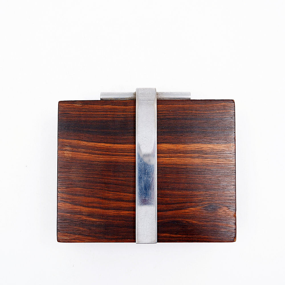 Art Deco box in wood and metal attributed to the DESNY House - 1930s