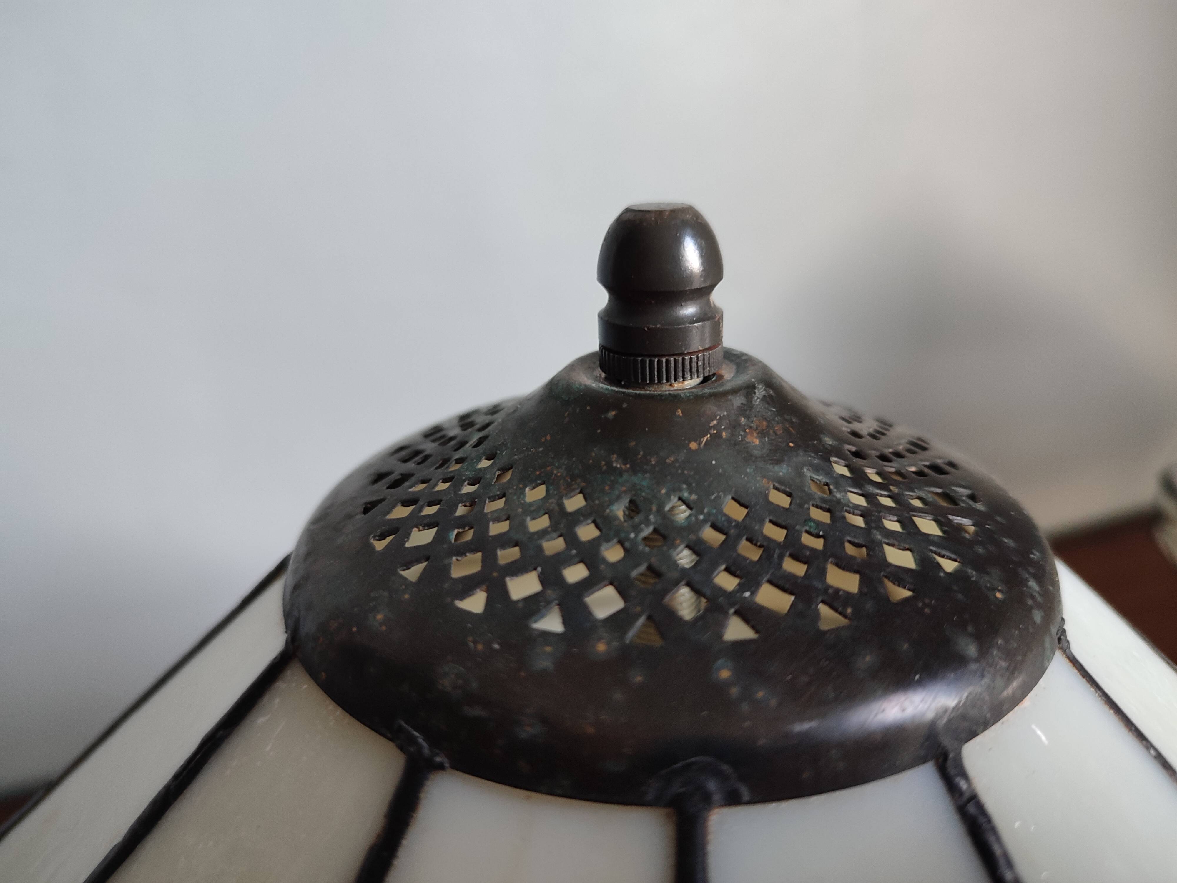 Set of two vintage tiffany style ceiling lights