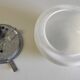 20 cm opaline globe ceiling or wall light - mid-20th century