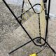 Vintage 1950s black and yellow table lamp.