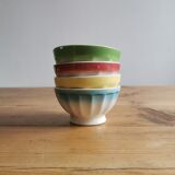 Service of 4 earthenware bowls from Badonviller