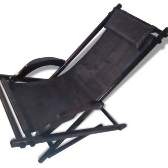 Chaise longue transat vintage