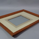 Frame & old glass 45x35 foliage 39,5x29,5 cm wood gilded stucco SB