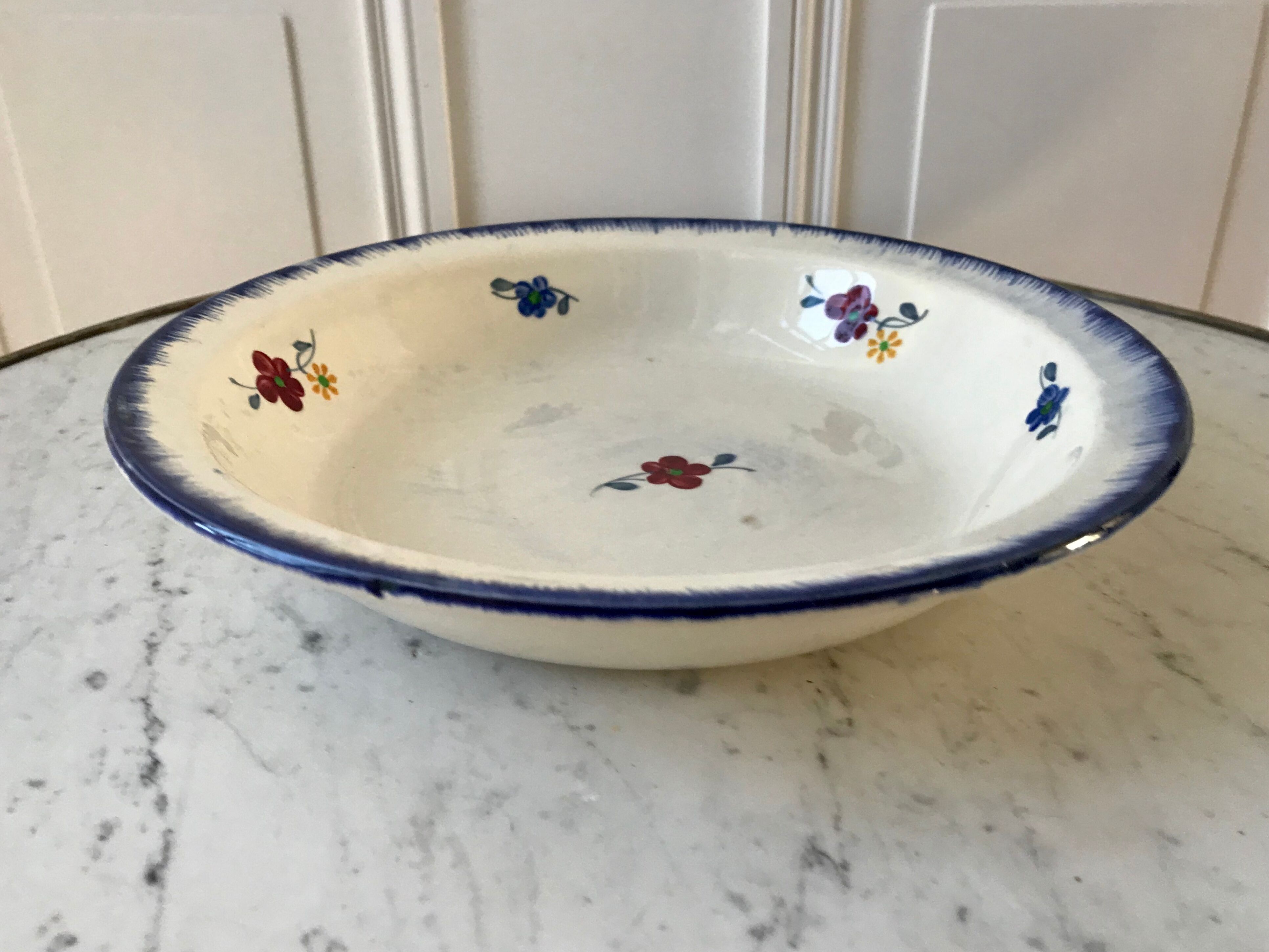 Hollow dish digoin sarreguemines model "mary lou" 40s