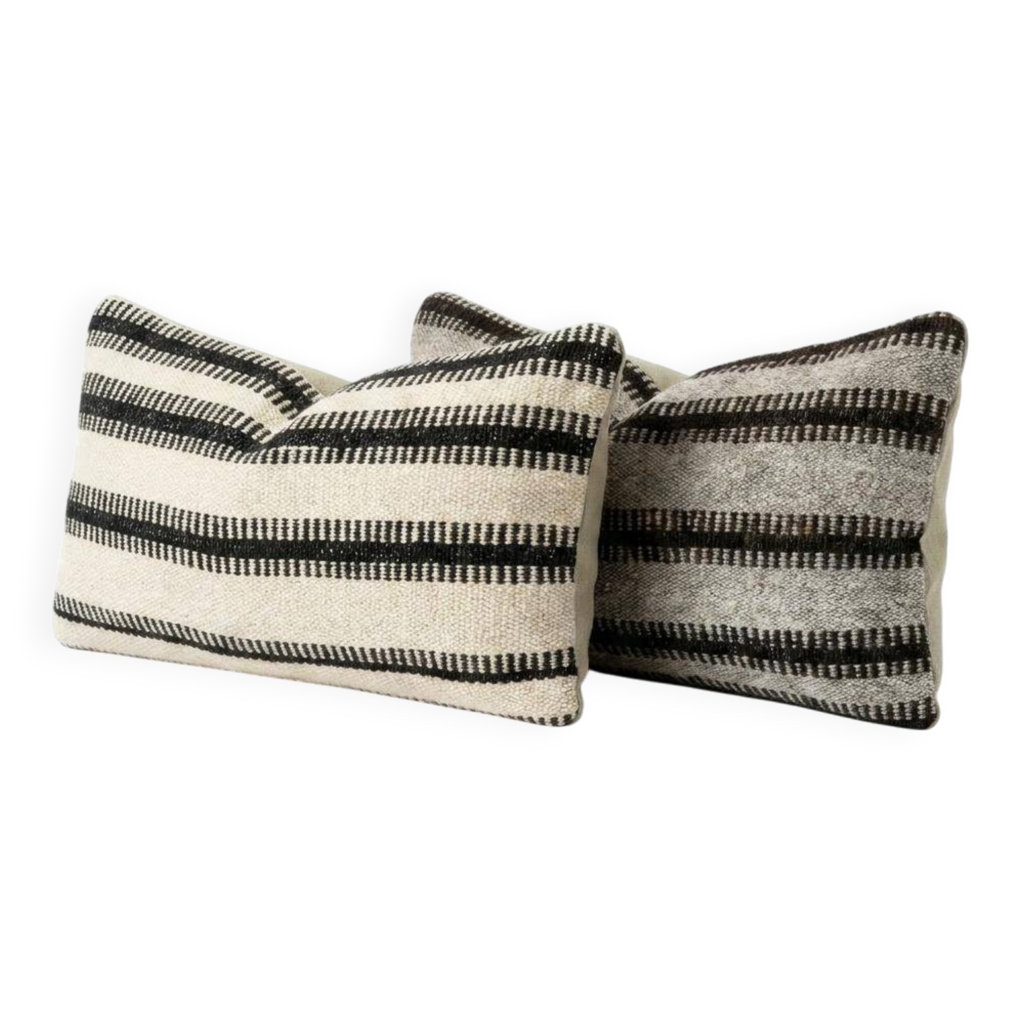 Set of 2 vintage kilim cushion covers 25x51 cm