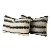 Set of 2 vintage kilim cushion covers 25x51 cm