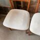Lot de 4 chaises blanches scandinaves an50 vintage