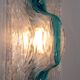 Murano flush mount sconce by Toni Zuccheri for Venini, 5 pieces