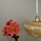Vintag lampshade pendant light in yellow Clichy glass