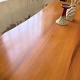 Aranjou farmhouse table in blond elm, 1950s