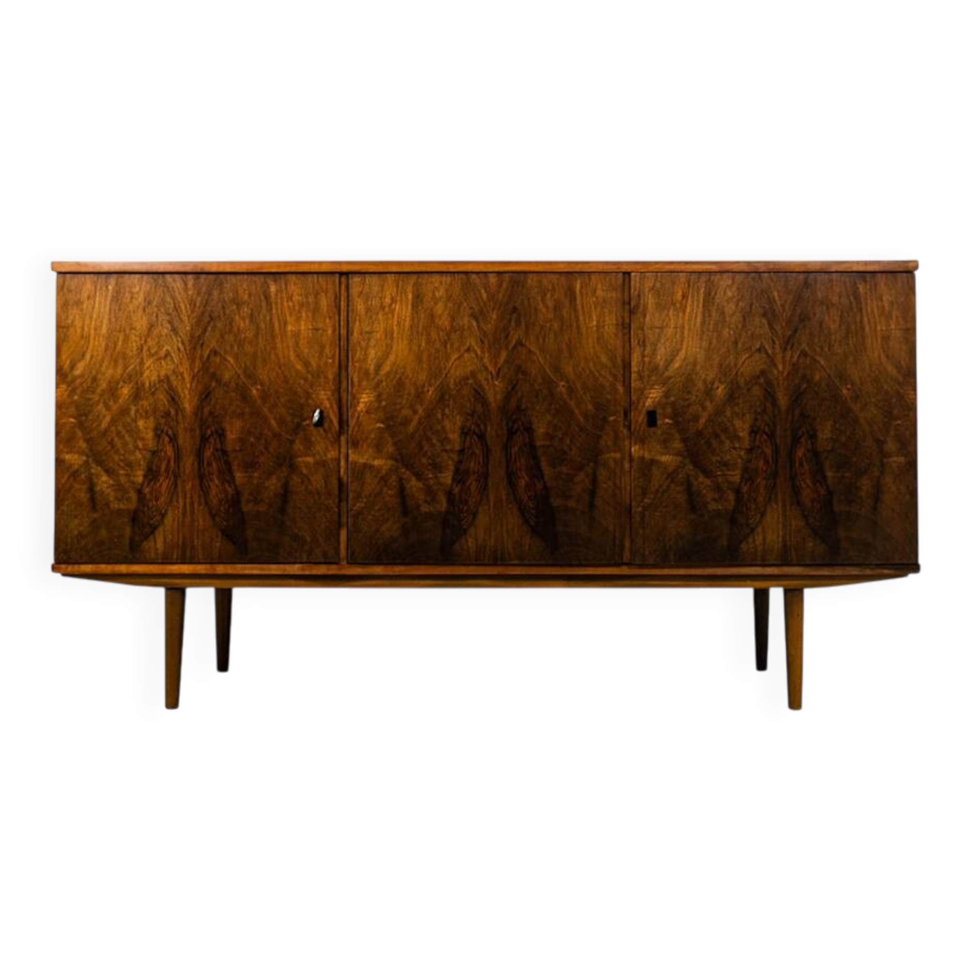 Buffet vintage en noyer de la marque Lfm, Pologne, années 1970