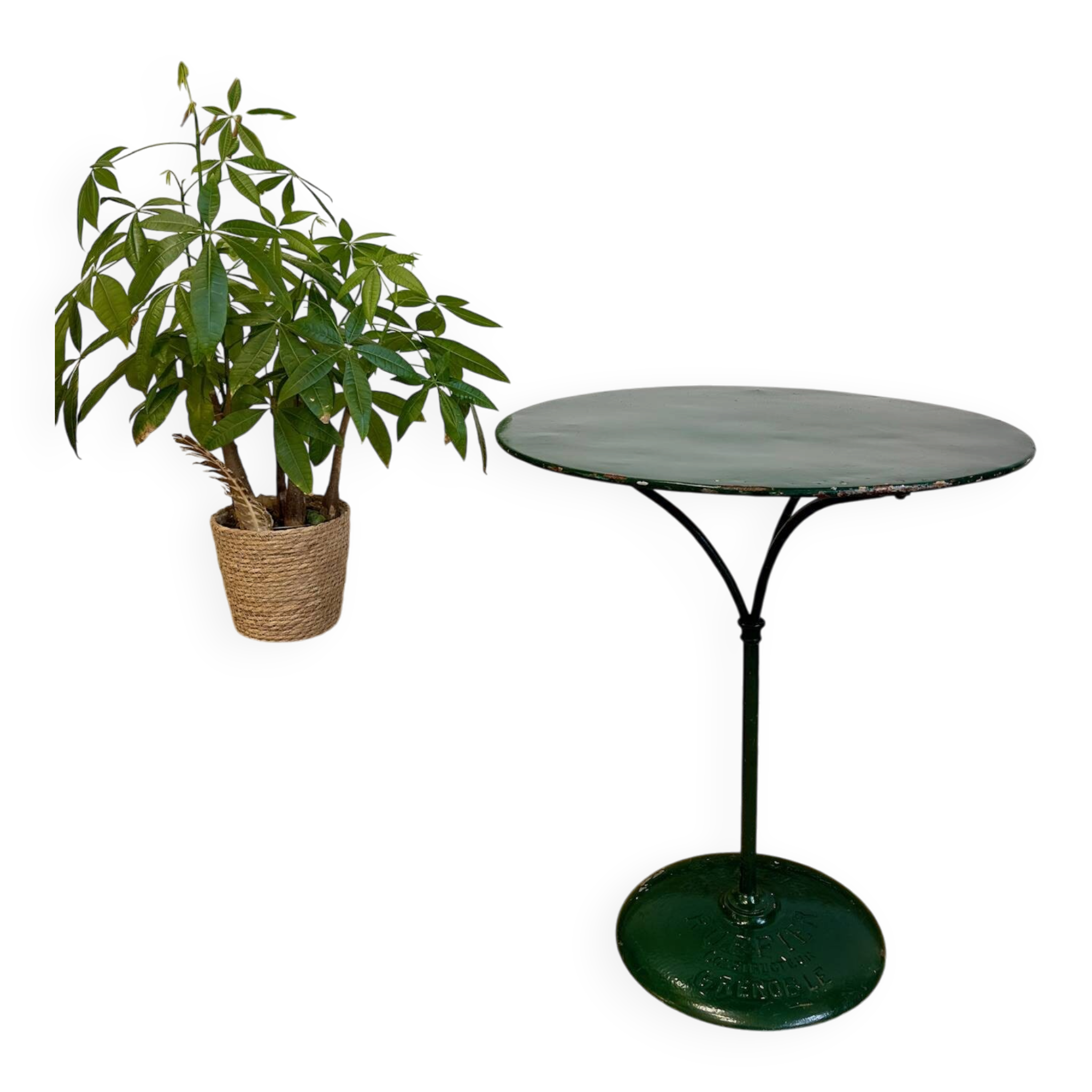 Old metal bistro table - Ruffier Grenoble – enamel paint