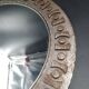 Beautiful brutalist round iron mirror in the RYCKAERT style ATELIER MAROLLES JEAN TOU