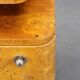 Pair of Art Deco burl wood nightstands, Czechoslovakia, 1940s