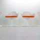 Maurice Burke set of 4 armchairs model No. 116 for Arkana, Space Age 1960's
