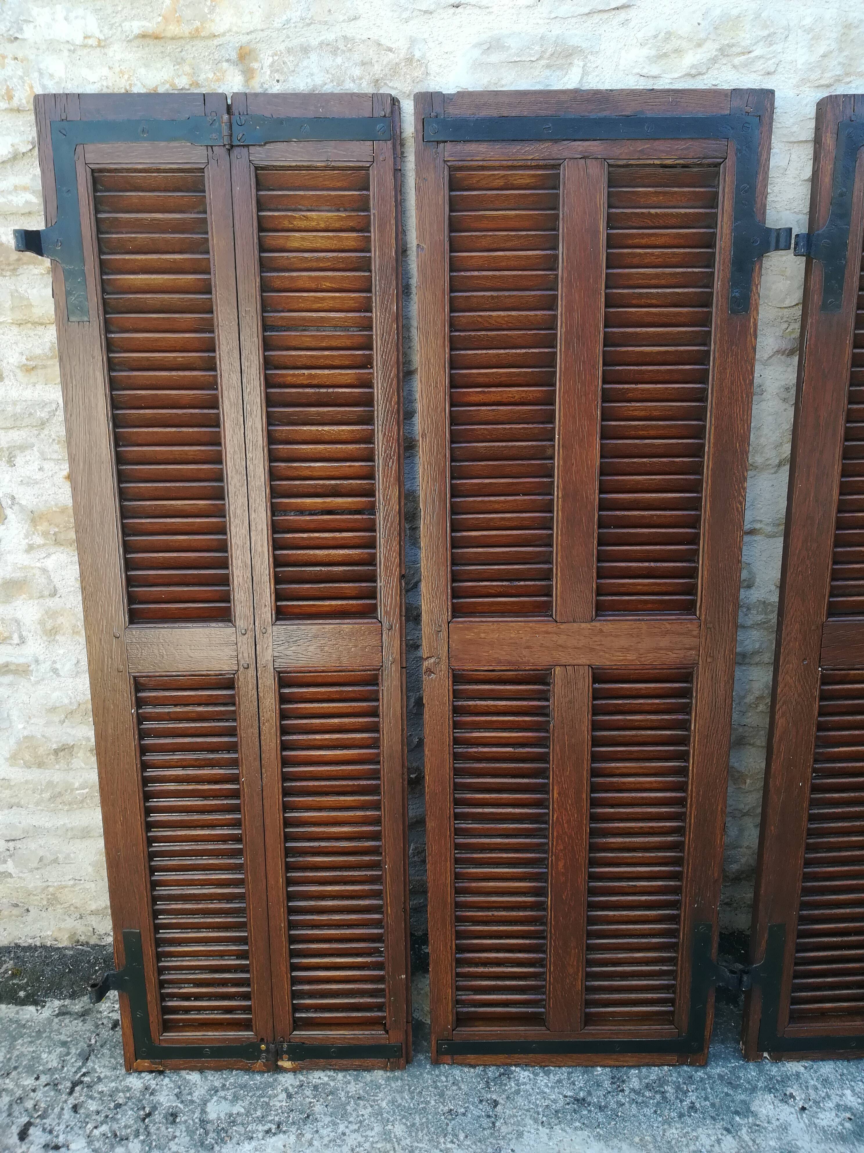 Oak shutters