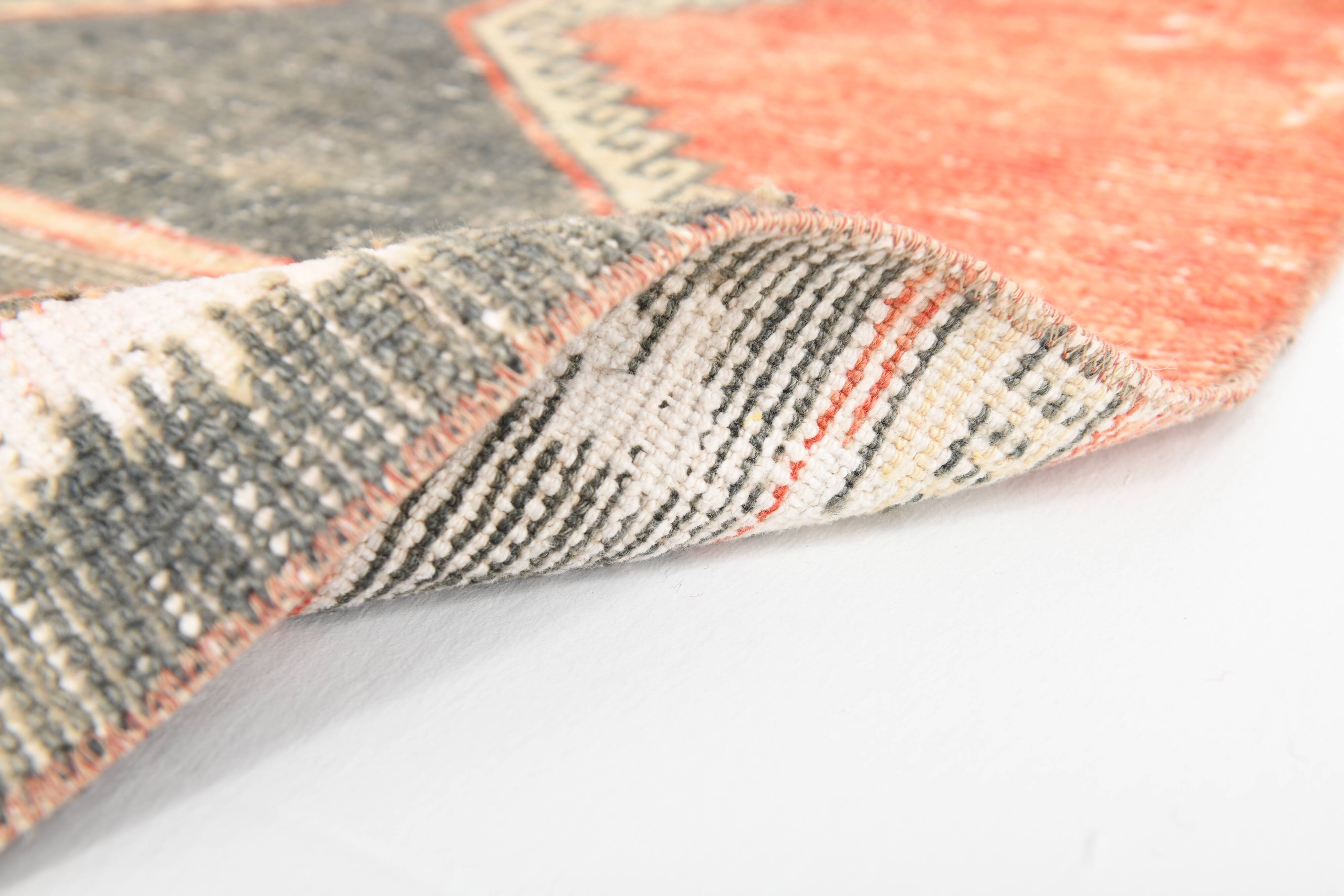 3x6 Red Tribal Vintage Runner Rug, 81x185Cm