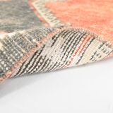 3x6 Red Tribal Vintage Runner Rug, 81x185Cm