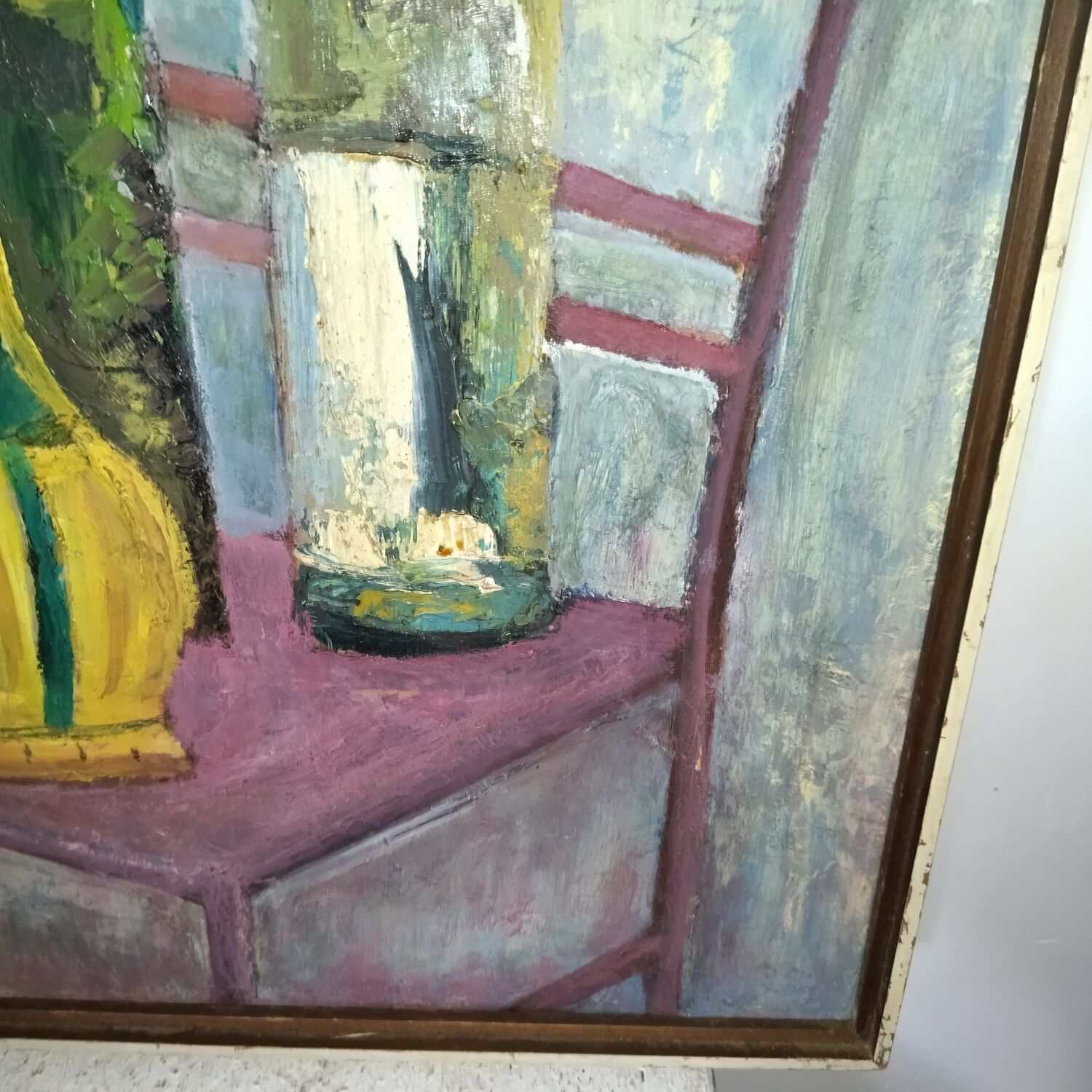 Oil on cardboard painting Rachel Boivin Brochu