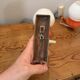 Pair of Space Age design wall lights in metal and vintage opaline.