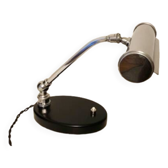 Lampe de notaire 1930 - 1940 Monix en chrome