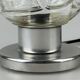 60s 70s table lamp bedside lamp chrome Doria glass space age design