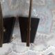 Pair of brass plastic sconces