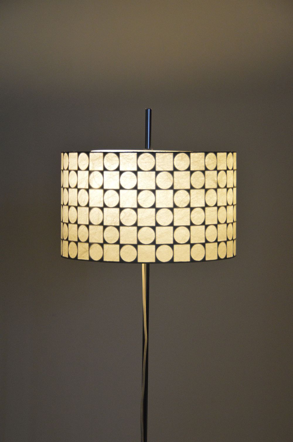 Cocoon floor lamp with geometric shapes by Goldkant Leuchten, 1960s
