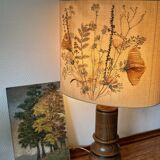Large vintage 70s herbarium lamp