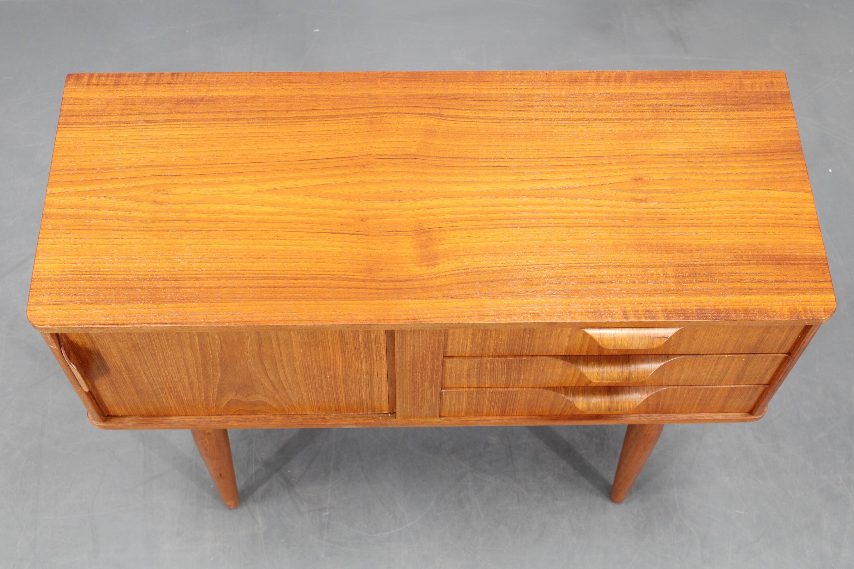 1960s Danish teak cabinet with drawers