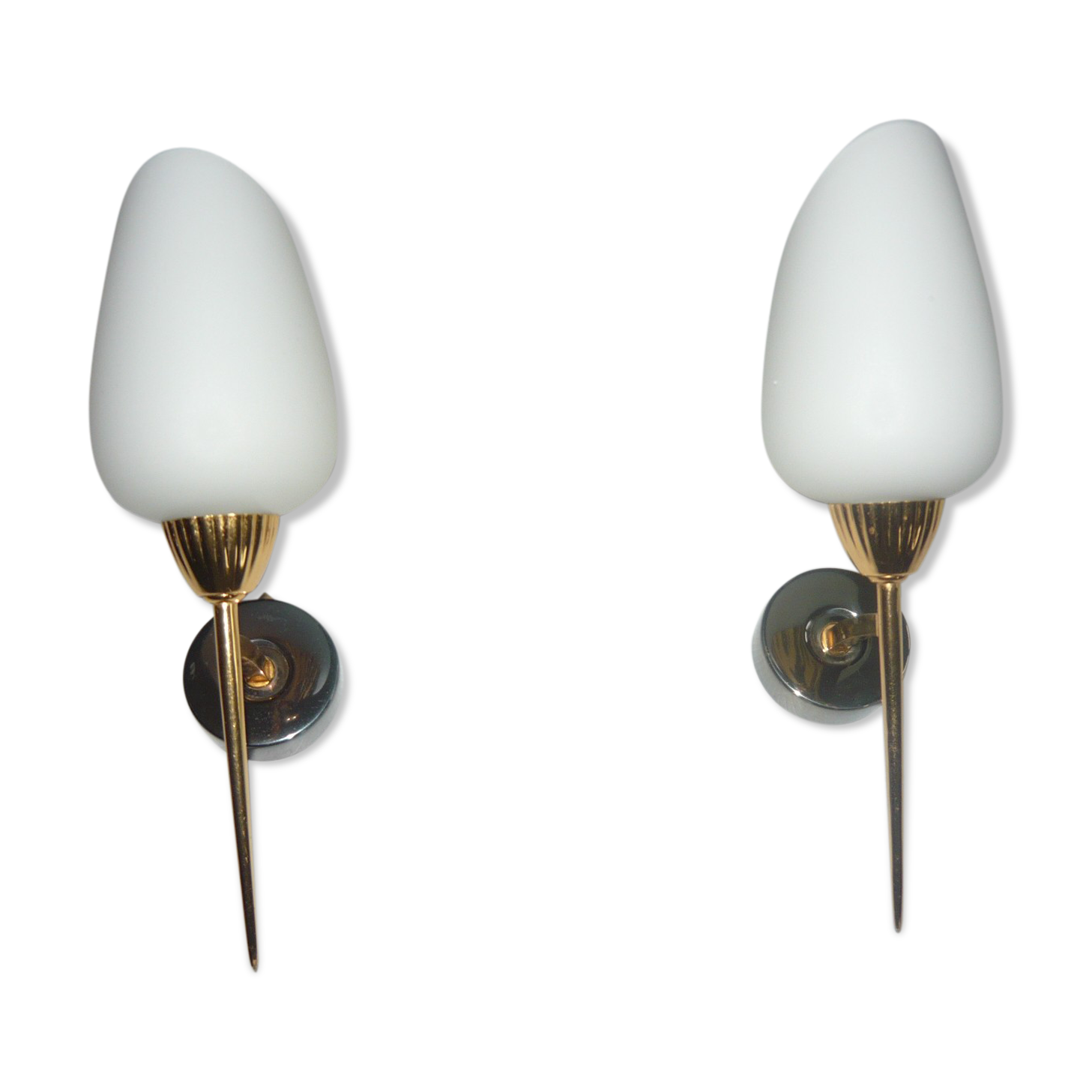 Pair of 60's vintage sconces