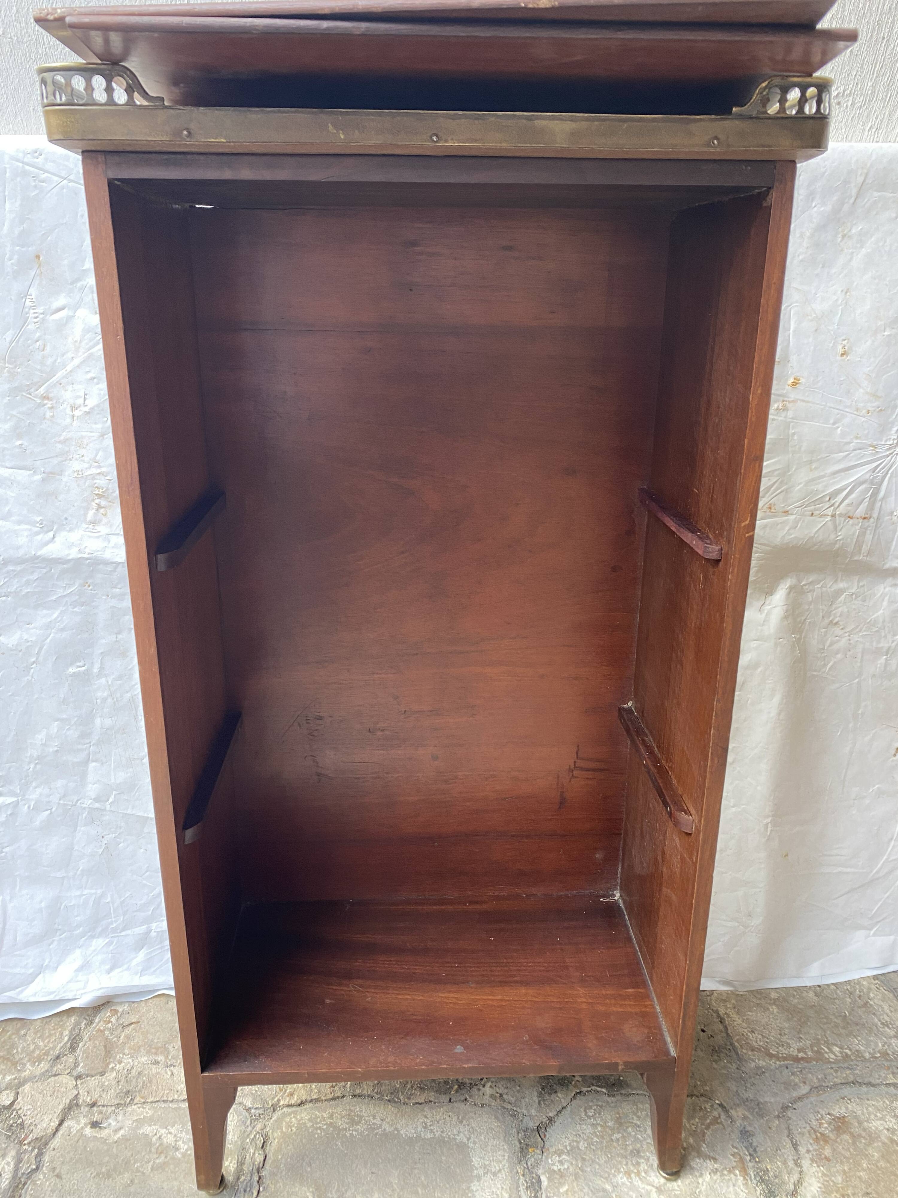 Mahogany and marble desk